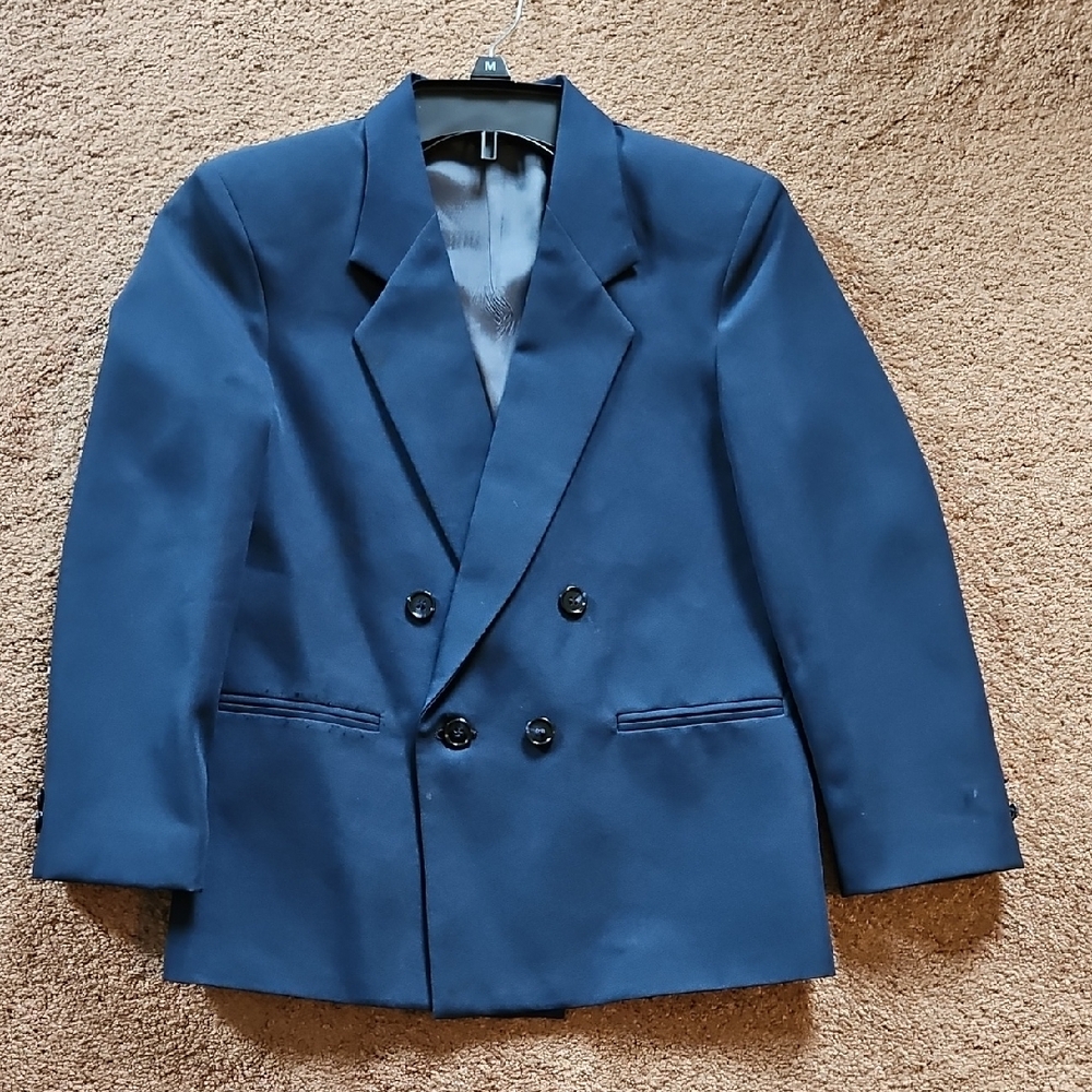 Vintage Max Active Worldwide Boys Blue Blazer  - Size 8/10 M - Made in USA